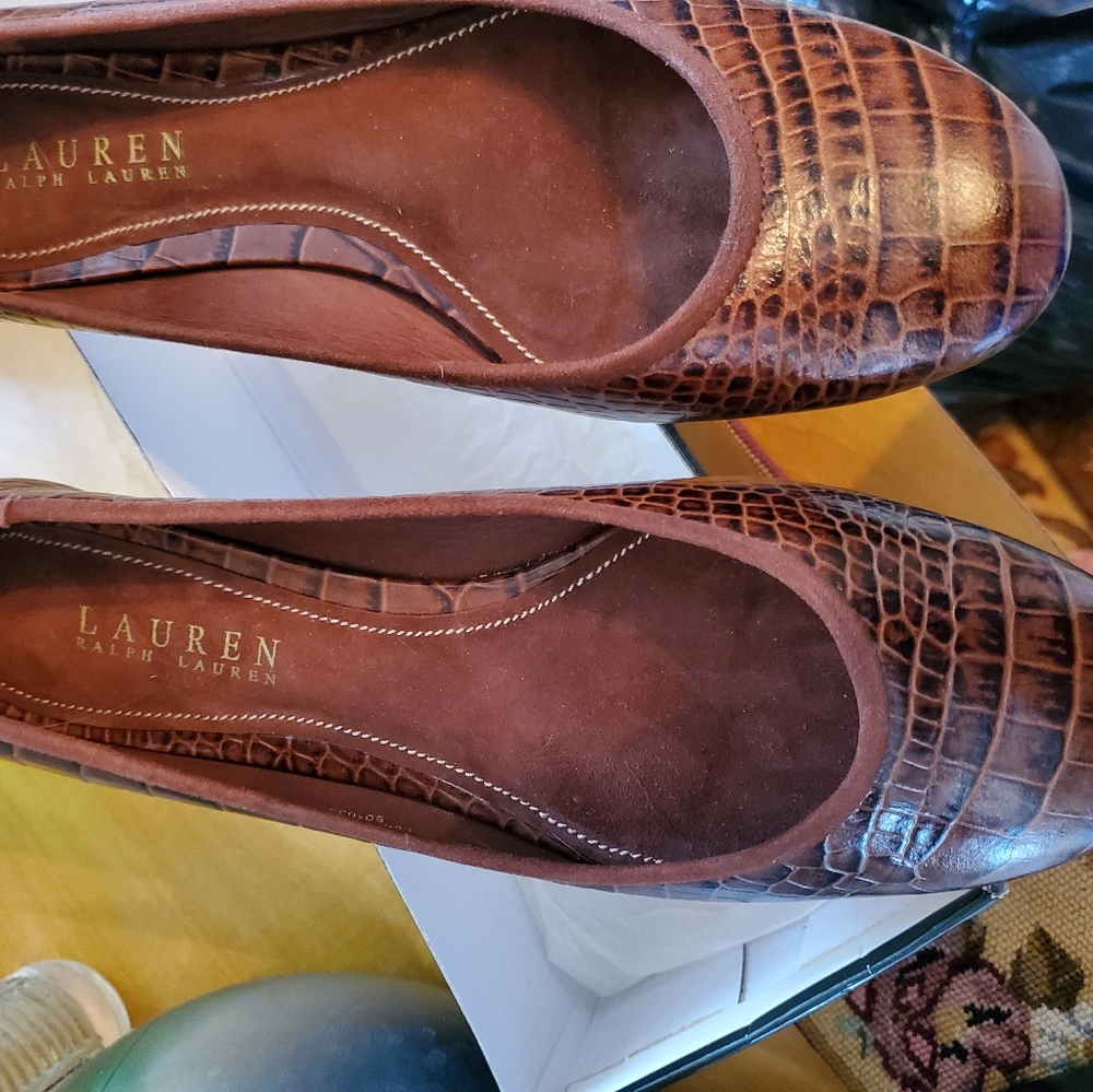 Ralph Lauren  flat shoes cognac 8B